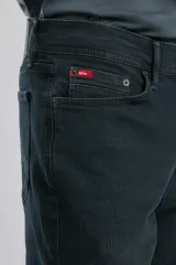 252 LCM 121056 Jeff Erkek Superslim Fit Devon Smb Black Jean Pantolon