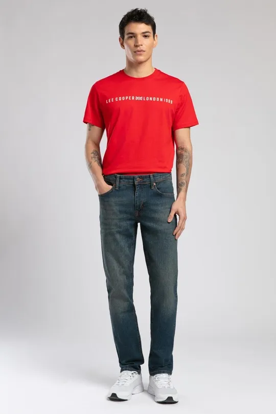 252 LCM 121014 Jagger Erkek Slim Straight Fit Easter Dark Jean Pantolon