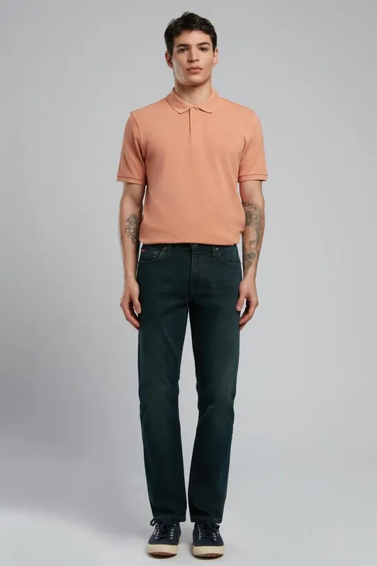 252 LCM 121005 Jagger Erkek Slim Straight Fit Green To Brown Jean Pantolon