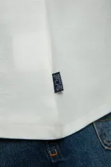 252 LCM 242044 EKRU CAPELA ERKEK O YAKA T-SHIRT