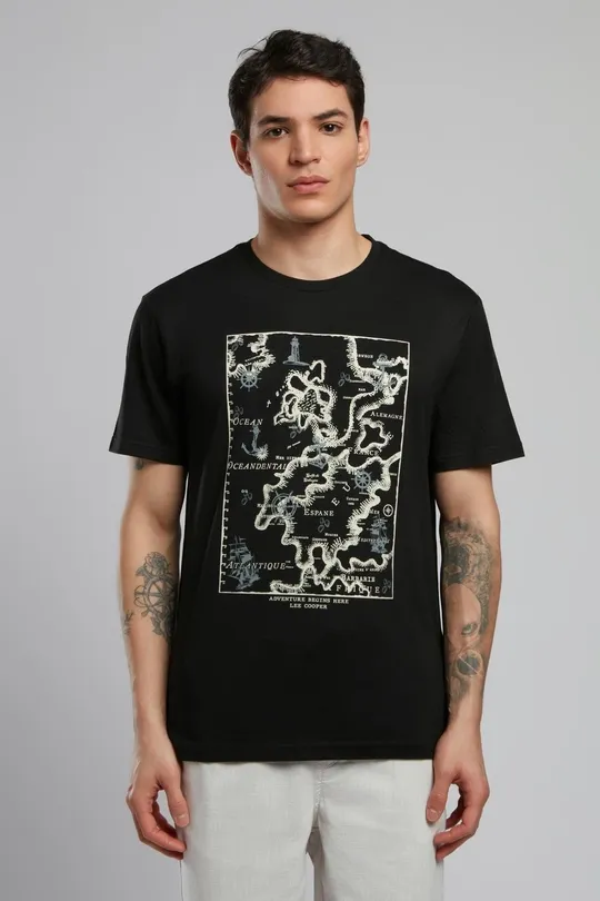 252 LCM 242044 SİYAH CAPELA ERKEK O YAKA T-SHIRT
