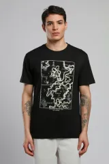 252 LCM 242044 SİYAH CAPELA ERKEK O YAKA T-SHIRT