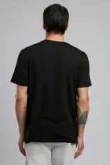 252 LCM 242044 SİYAH CAPELA ERKEK O YAKA T-SHIRT