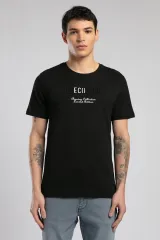 252 LCM 242032 SİYAH DESAV ERKEK O YAKA T-SHIRT