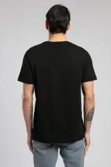 252 LCM 242032 SİYAH DESAV ERKEK O YAKA T-SHIRT
