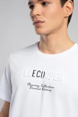 252 LCM 242032 BEYAZ  DESAV ERKEK O YAKA T-SHIRT