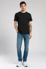 252 LCM 242030 SİYAH MATTIAS ERKEK O YAKA T-SHIRT