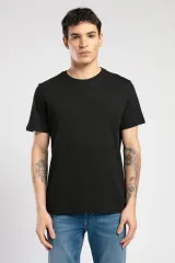 252 LCM 242030 SİYAH MATTIAS ERKEK O YAKA T-SHIRT