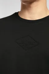 252 LCM 242030 SİYAH MATTIAS ERKEK O YAKA T-SHIRT