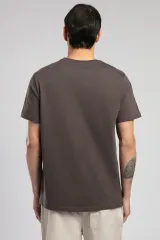 252 LCM 242030 KAHVE MATTIAS ERKEK O YAKA T-SHIRT