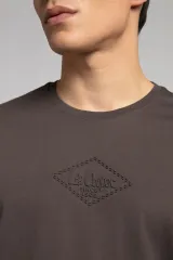 252 LCM 242030 KAHVE MATTIAS ERKEK O YAKA T-SHIRT