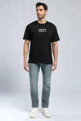 252 LCM 242025 SİYAH ROLANES ERKEK O YAKA T-SHIRT