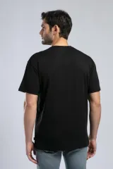 252 LCM 242025 SİYAH ROLANES ERKEK O YAKA T-SHIRT