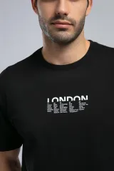 252 LCM 242025 SİYAH ROLANES ERKEK O YAKA T-SHIRT