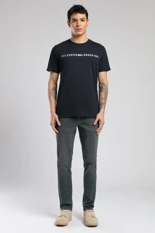 252 LCM 242023 LACİVERT STEW ERKEK O YAKA T-SHIRT