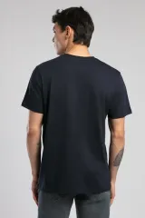 252 LCM 242023 LACİVERT STEW ERKEK O YAKA T-SHIRT