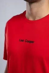 252 LCM 242006 KIRMIZI AYLEX ERKEK O YAKA T-SHIRT