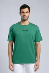 252 LCM 242006 YEŞİL AYLEX ERKEK O YAKA T-SHIRT