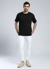 252 LCM 242006 SİYAH AYLEX ERKEK O YAKA T-SHIRT
