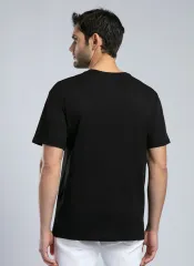 252 LCM 242006 SİYAH AYLEX ERKEK O YAKA T-SHIRT