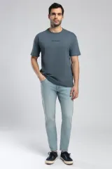 252 LCM 242006 INDIGO AYLEX ERKEK O YAKA T-SHIRT