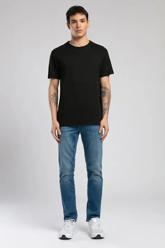 252 LCM 242005 SİYAH  GAEL ERKEK O YAKA T-SHIRT