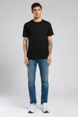 252 LCM 242005 SİYAH  GAEL ERKEK O YAKA T-SHIRT