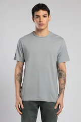 252 LCM 242005 GRİ GAEL ERKEK O YAKA T-SHIRT