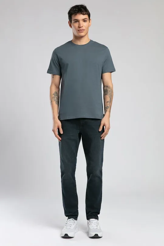252 LCM 242005 INDIGO GAEL ERKEK O YAKA T-SHIRT