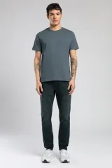252 LCM 242005 INDIGO GAEL ERKEK O YAKA T-SHIRT