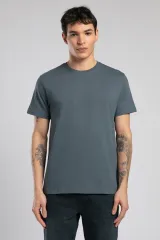 252 LCM 242005 INDIGO GAEL ERKEK O YAKA T-SHIRT