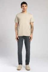 252 LCM 242005 BEJ GAEL ERKEK O YAKA T-SHIRT