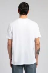 252 LCM 242005 BEYAZ GAEL ERKEK O YAKA T-SHIRT
