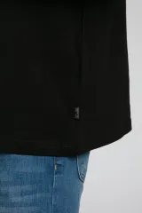 252 LCM 242004 SİYAH JONAT ERKEK V YAKA T-SHIRT