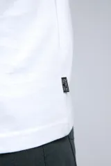 252 LCM 242003 BEYAZ BASELO ERKEK O YAKA T-SHIRT