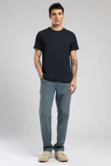 252 LCM 242003 LACİVERT BASELO ERKEK O YAKA T-SHIRT