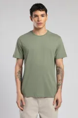 252 LCM 242003 HAKİ BASELO ERKEK O YAKA T-SHIRT
