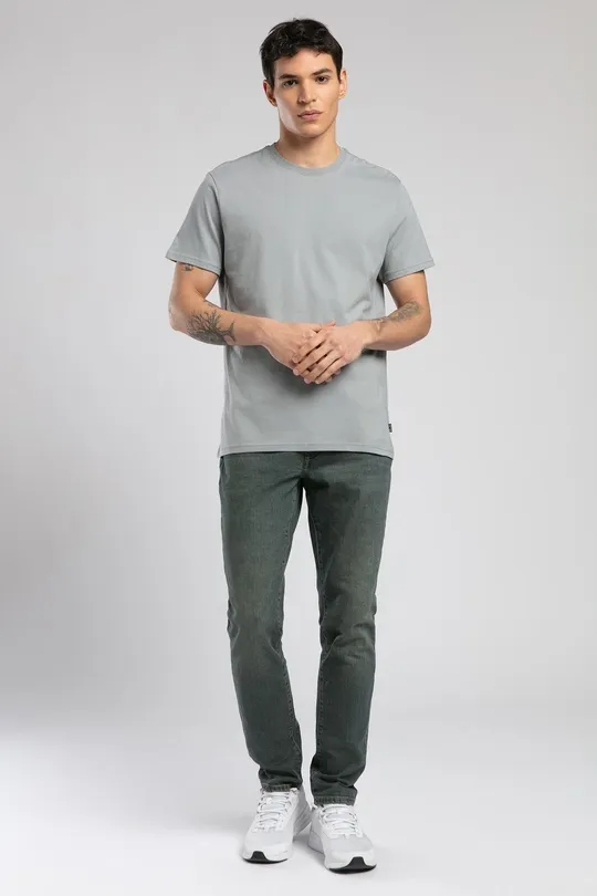 252 LCM 242003 GRİ BASELO ERKEK O YAKA T-SHIRT