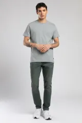 252 LCM 242003 GRİ BASELO ERKEK O YAKA T-SHIRT