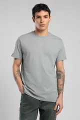 252 LCM 242003 GRİ BASELO ERKEK O YAKA T-SHIRT