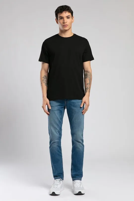 252 LCM 242003 SİYAH BASELO ERKEK O YAKA T-SHIRT