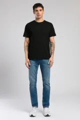 252 LCM 242003 SİYAH BASELO ERKEK O YAKA T-SHIRT