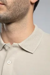 252 LCM 242014 BEJ ROLAN ERKEK POLO YAKA T-SHIRT