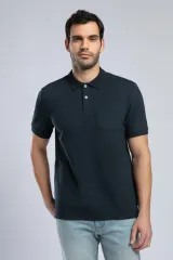 252 LCM 242014 LACİVERT ROLAN ERKEK POLO YAKA T-SHIRT