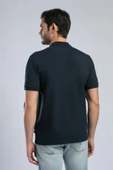 252 LCM 242014 LACİVERT ROLAN ERKEK POLO YAKA T-SHIRT