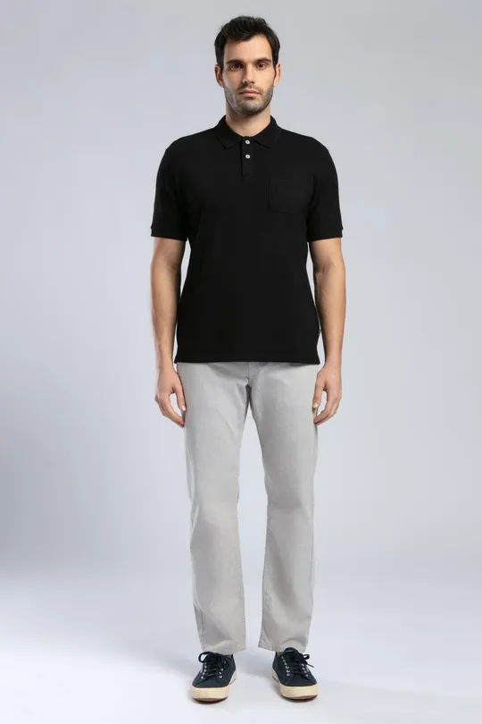 252 LCM 242014 SİYAH ROLAN ERKEK POLO YAKA T-SHIRT