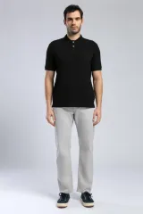 252 LCM 242014 SİYAH ROLAN ERKEK POLO YAKA T-SHIRT