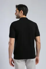 252 LCM 242014 SİYAH ROLAN ERKEK POLO YAKA T-SHIRT