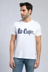 252 LCM 242001 BEYAZ-L LONDONLOGO ERKEK O YAKA T-SHIRT