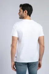 252 LCM 242001 BEYAZ-L LONDONLOGO ERKEK O YAKA T-SHIRT